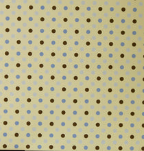 Making Memories Cosmopolitan Downtown Dot Blue 12 x 12 Cardstock Scrapbook Paper