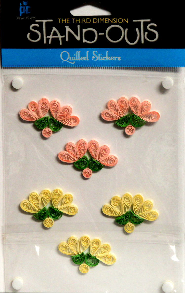 Provo Craft Soft Filigree Quilled Stand-Outs Dimensional Stickers