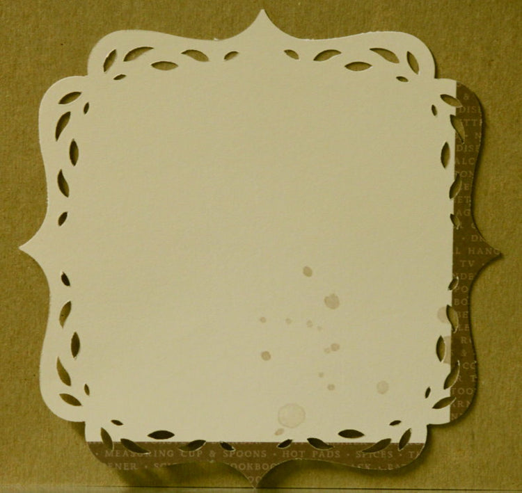 Two-tone 5.75" x 5.75" Die-cut Scrapbook Paper
