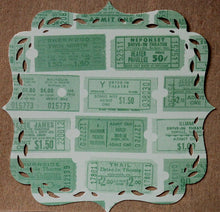 Tickets 5.75" x 5.75" Die-cut Scrapbook Paper