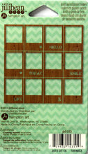 Jillibean Soup Kraft Woodgrain Frames Die-Cut Cardstock Embellishments