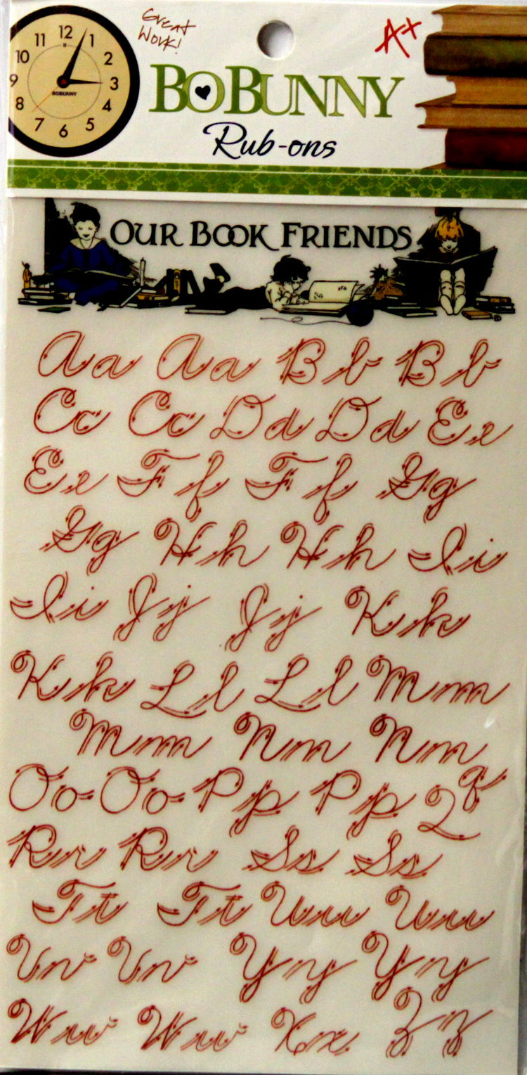 BoBunny Learning Curve Rub-ons Embellishments