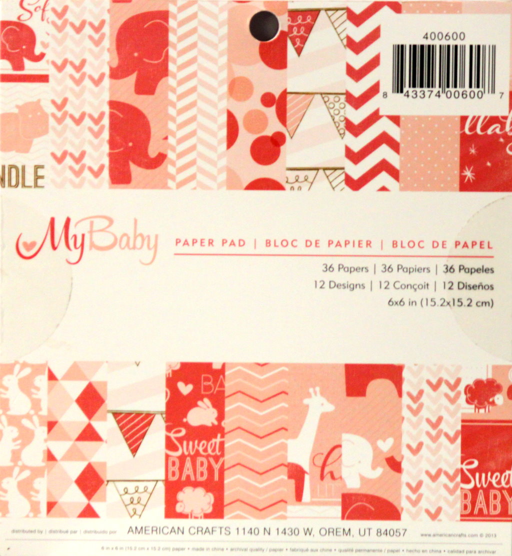 American Crafts My Baby 6 x 6 Scrapbook Paper Pad