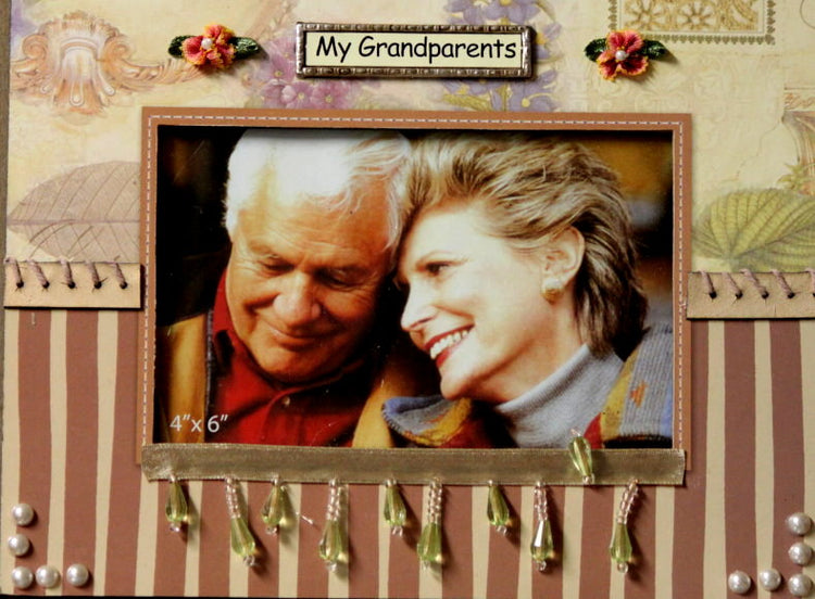 My Grandparents Handcrafted Dimensional Photo Frame