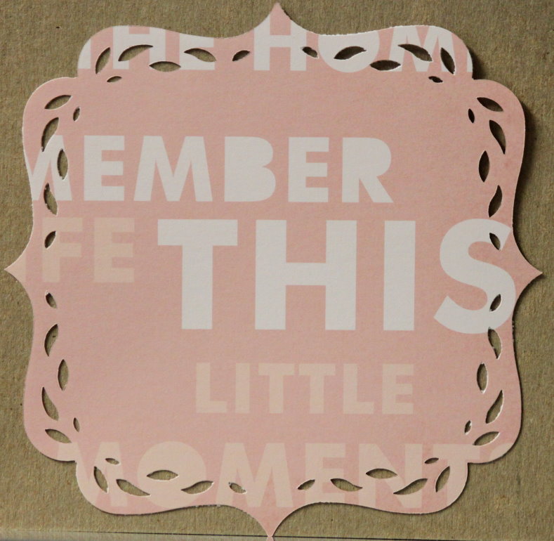 This Little Moment 5.75" x 5.75" Die-cut Scrapbook Paper