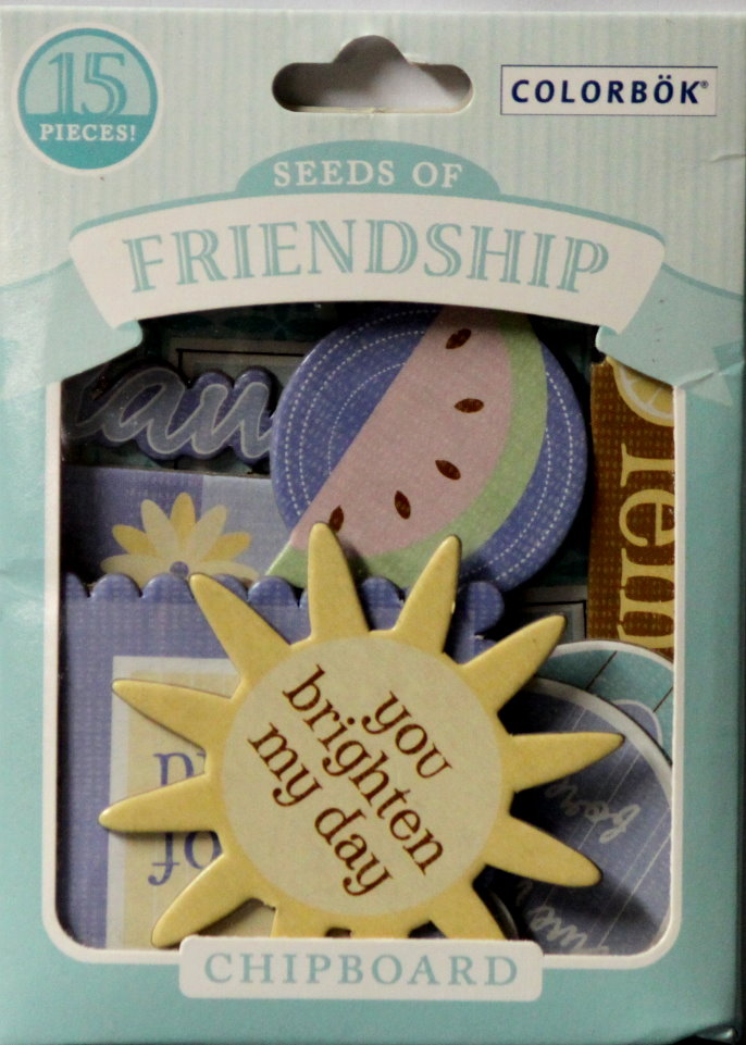 Colorbok Seeds Of Friendship Die-Cut Chipboard Embellishments