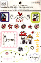 Heidi Grace Sweet Whimsy Clear Stickers With Gem Embellishments