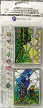 Hampton Art Coloring Stain Glass Clear Stamps