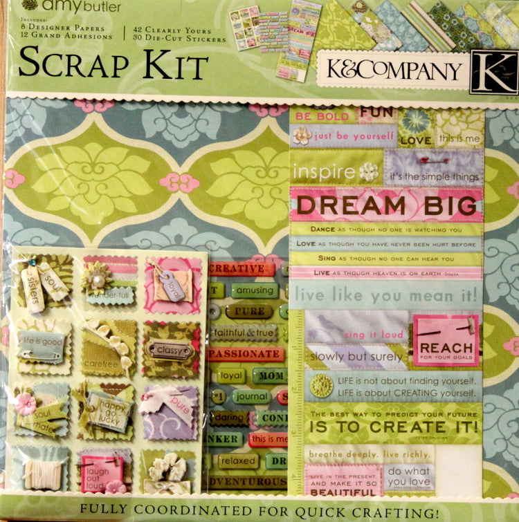 K & Company Amy Butler Sola 12 x 12 Scrapbook Pages Kit