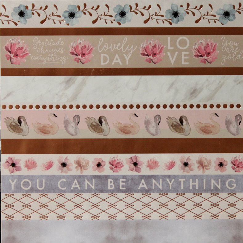 Craft Smith 12 X 12 Serenity Copper Foil Embossed Borders Cut-Outs