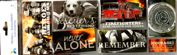 Momenta Fireman Dimensional Foam Images & Icons Stickers
