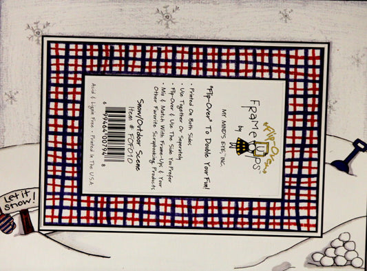 My Mind's Eye Flip-over Frame Ups Snow/Outdoor Scene Die-Cut Frame Embellishments