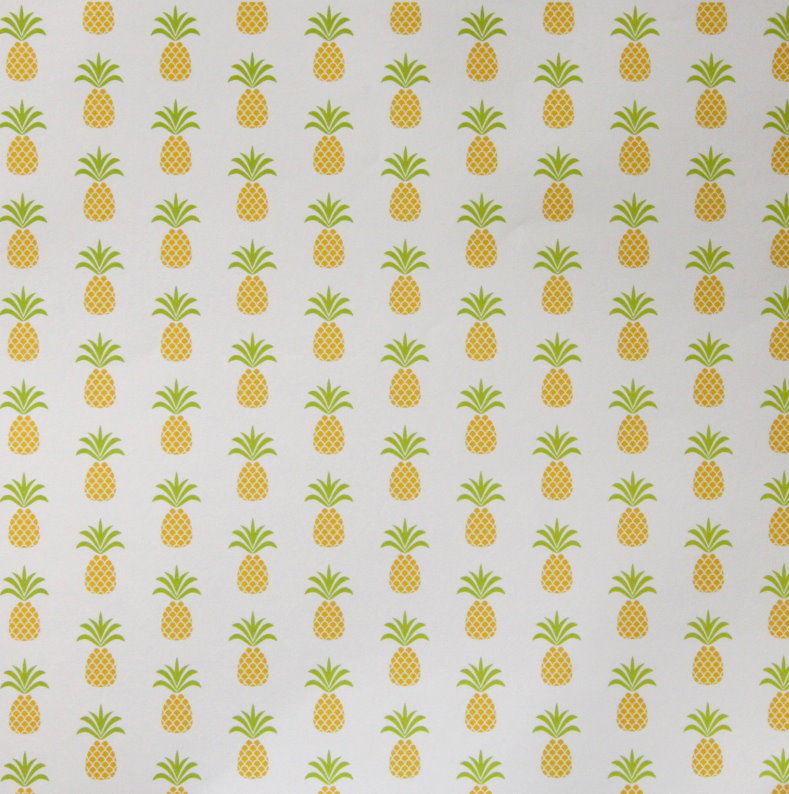 Recollections 12 x 12 Yellow Pineapples Patterned Scrapbook Paper