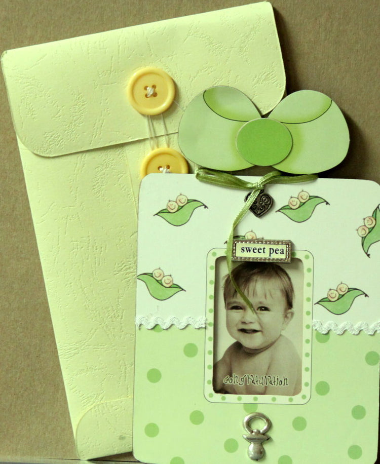 Sweet Pea Baby Handcrafted Dimensional Photo Frame