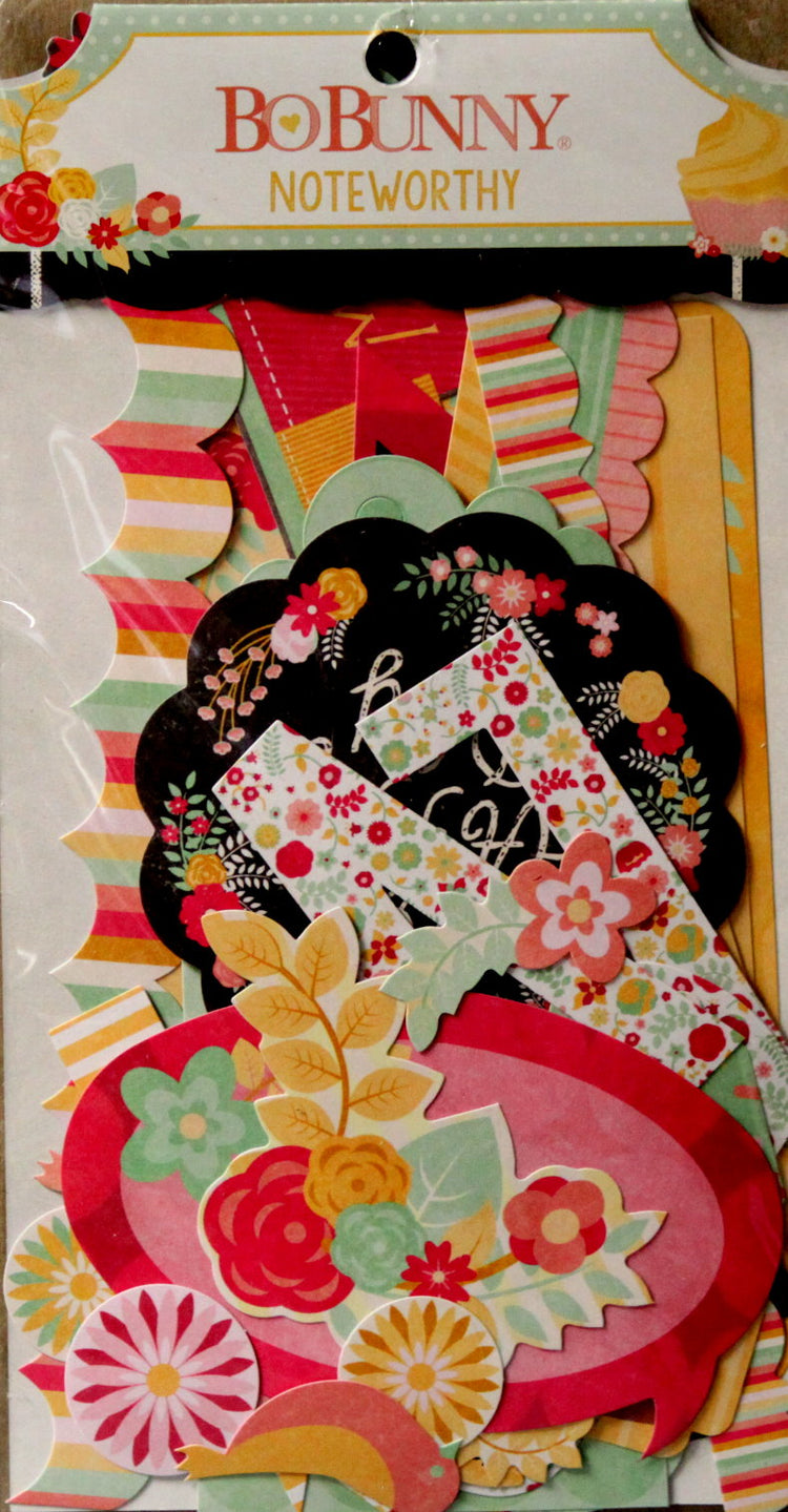BoBunny Noteworthy You're Invited Die-cut Embellishments