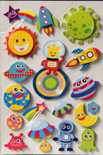 Premium Outer Space Element Dimensional Stickers