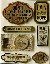 Hope Dimensional Embellishment Stickers