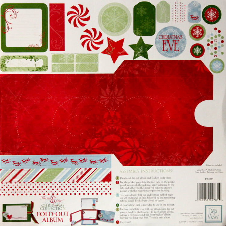 Deja' Views Flurries & Frost Christmas Collection Fold-out Album Kit