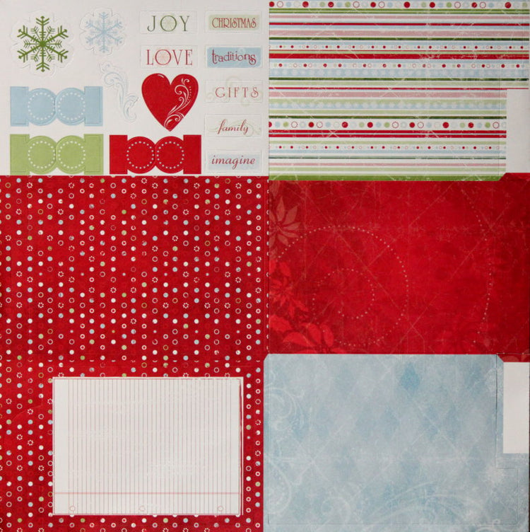 Deja' Views Flurries & Frost Christmas Collection Fold-out Album Kit
