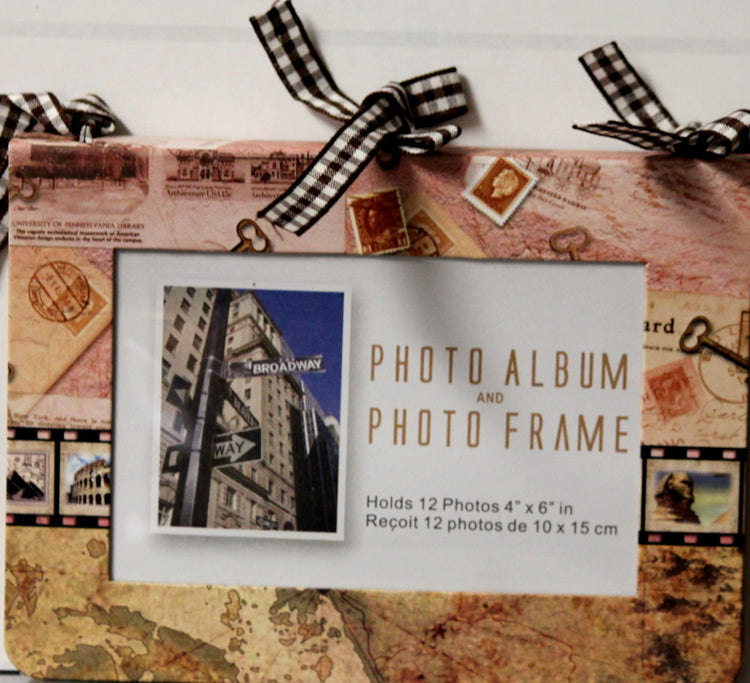 Travel & Destination Chipboard Photo Album and Photo Frame Book