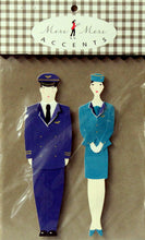 Meri Meri Flight Attendant & Pilot Dimensional Accent Stickers