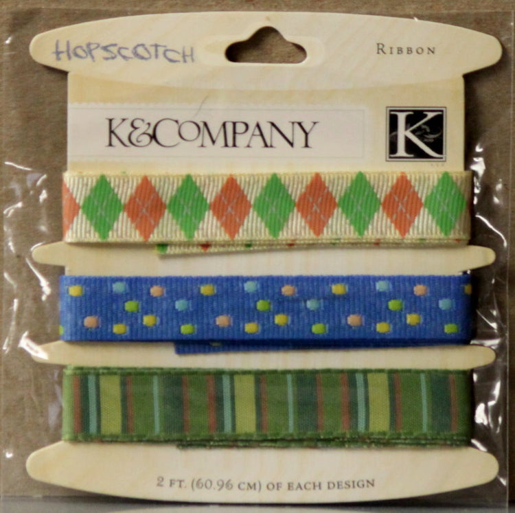 K & Company Hopscotch Boy Ribbon Embellishments
