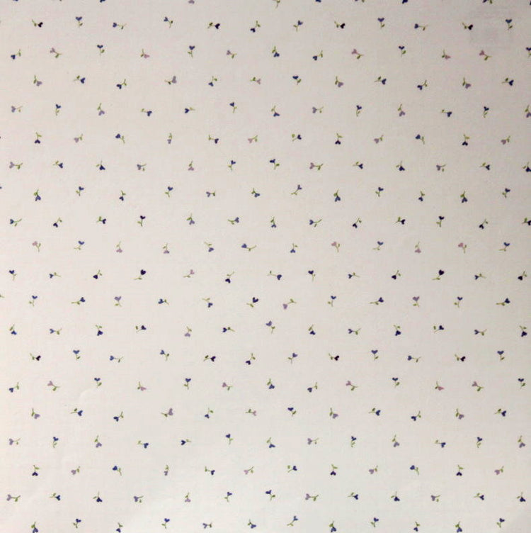 Colorbok Art Impressions Blue Heart Buds Printed 12 x 12 Scrapbook Paper