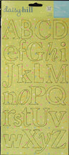 Daisy Hill Baby Polka Dot Die-cut Chipboard Alphabet Embellishments