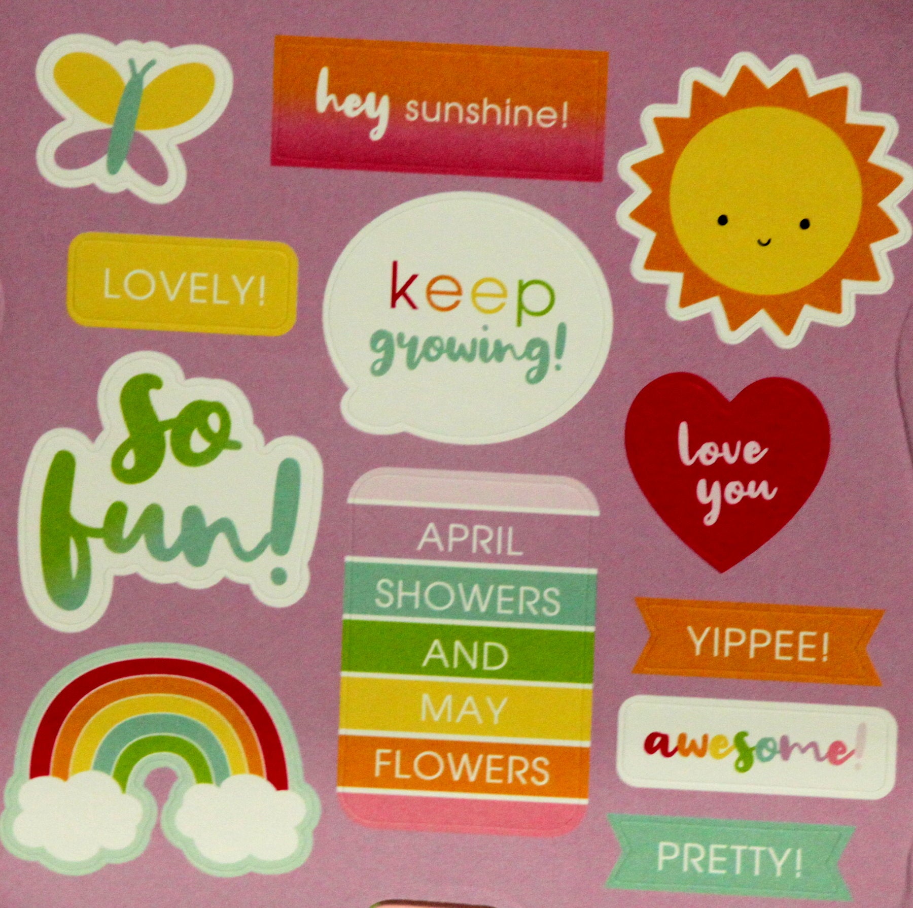 IG Design Spring April Showers Stickers