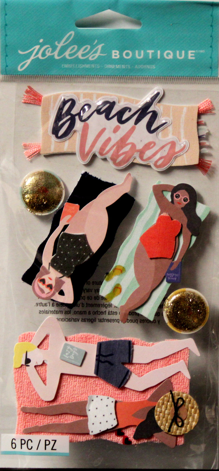 Jolee's Boutique Lounging Beach Vibes Dimensional Stickers