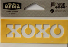 Jillibean Soup Mix The Media XOXO Plastic Stencil