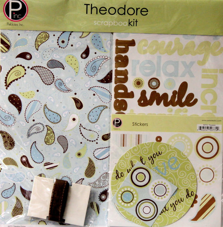 Pebbles Inc. Theodore 12 x 12  Scrapbook Kit