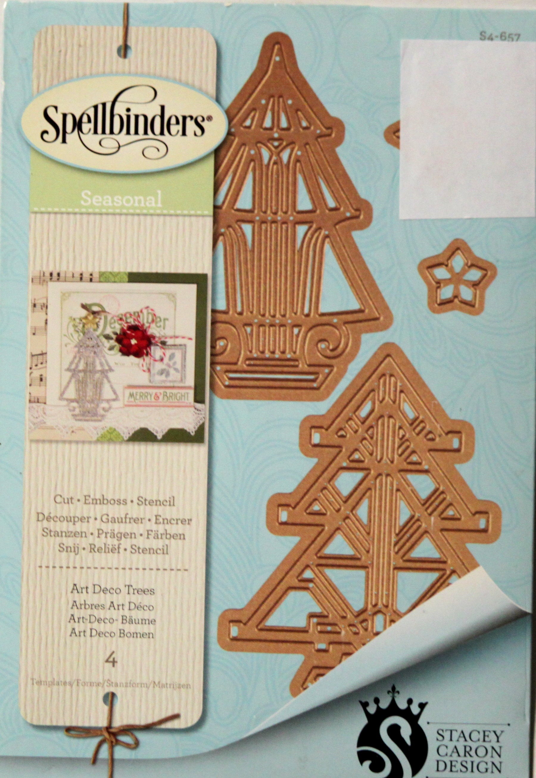 Spellbinders Art Deco Trees Cutting Dies