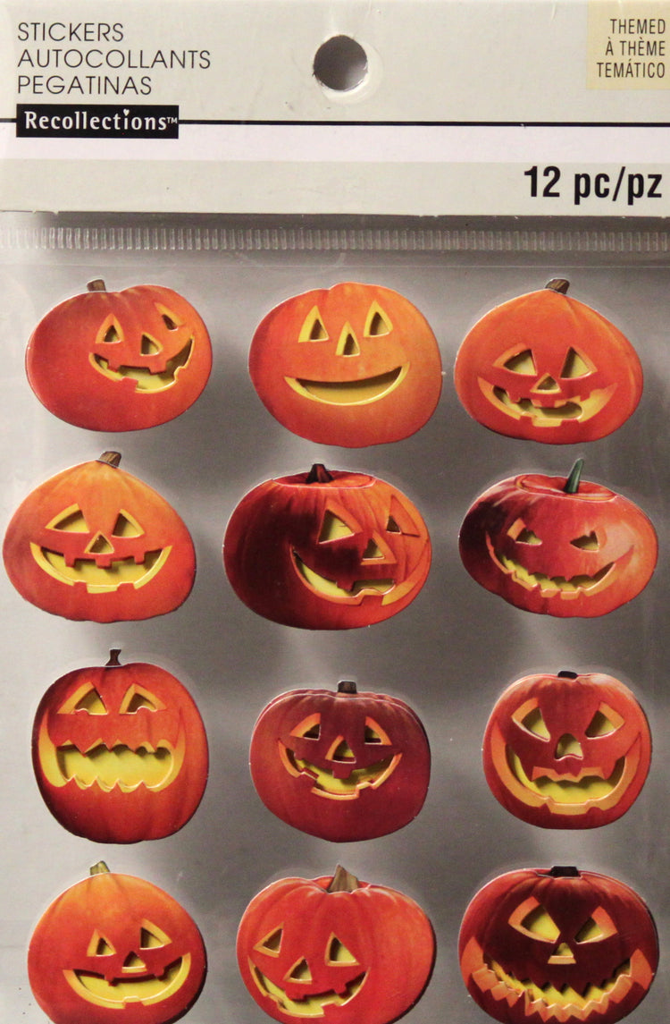 Recollections Pumpkins Dimensional Stickers