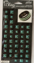 Jolee's Boutique All That Bling Mint Blue Studs Adhesive Bling Gems