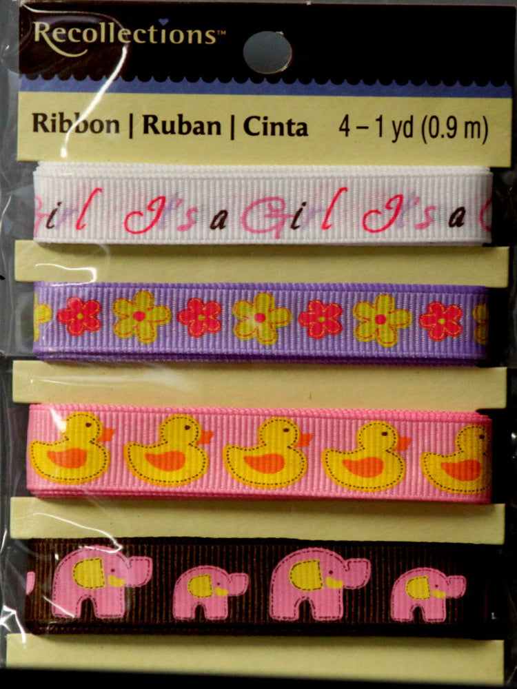 Recollections Baby Girl Ribbon Embellishments - SCRAPBOOKFARE