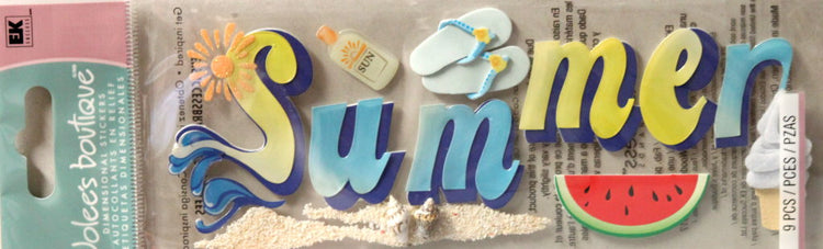 Jolee's Boutique Summer Title Dimensional Stickers