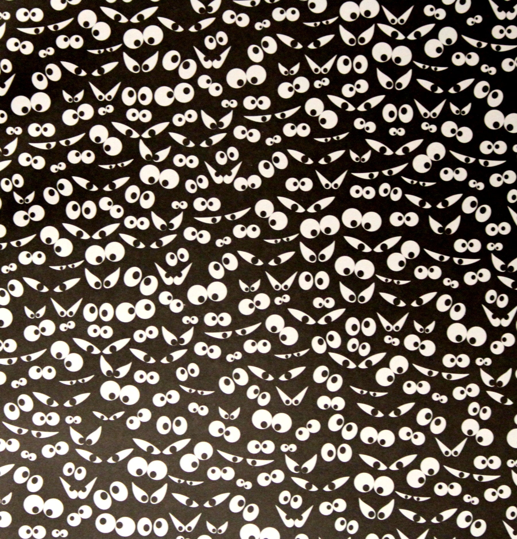 DCWV Fall Halloween Evil Eyes 12 x 12 Scrapbook Paper