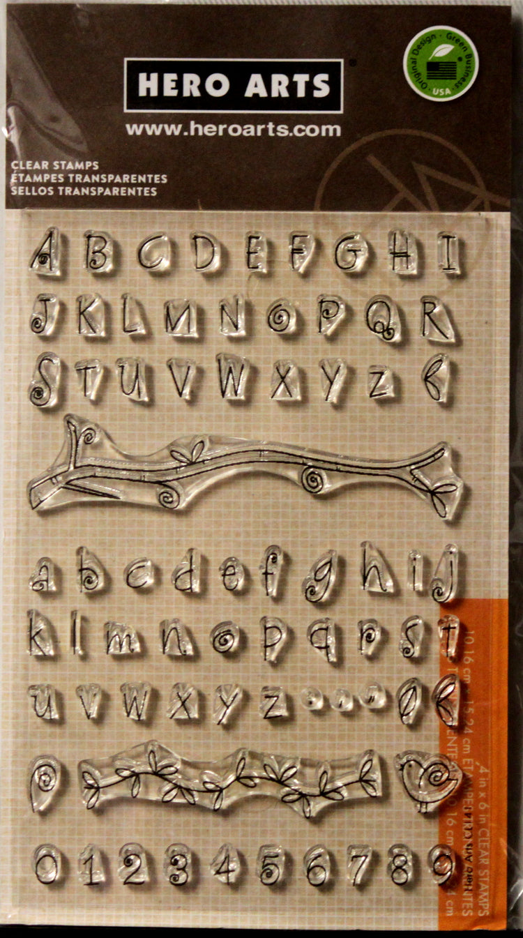 Hero Arts Alphabet & Numbers Clear Stamps