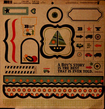 Fancy Pants Designs Embellish Boy Kraft Kuts Stickers - SCRAPBOOKFARE