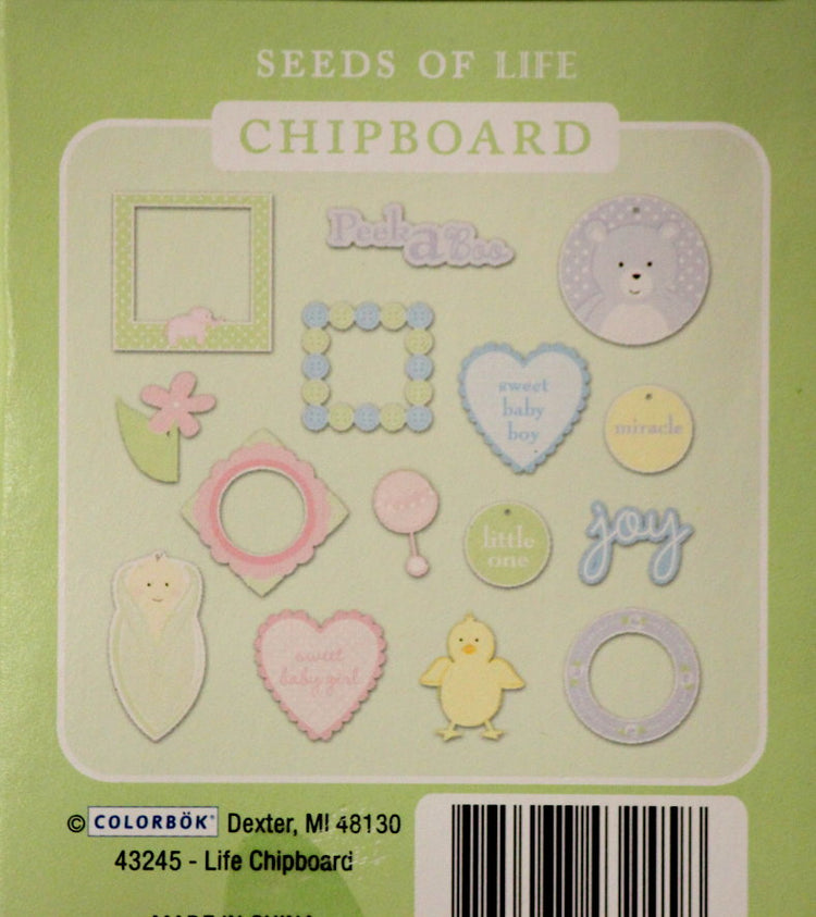 Colorbok Seeds Of Life Die-Cut Chipboard Embellishments