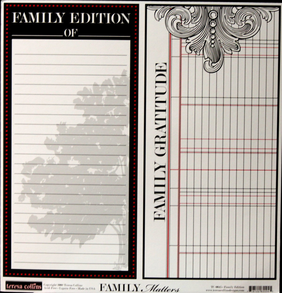 Teresa Collins Family Matters Family Edition 12 x 12 Scrapbook Cut-outs