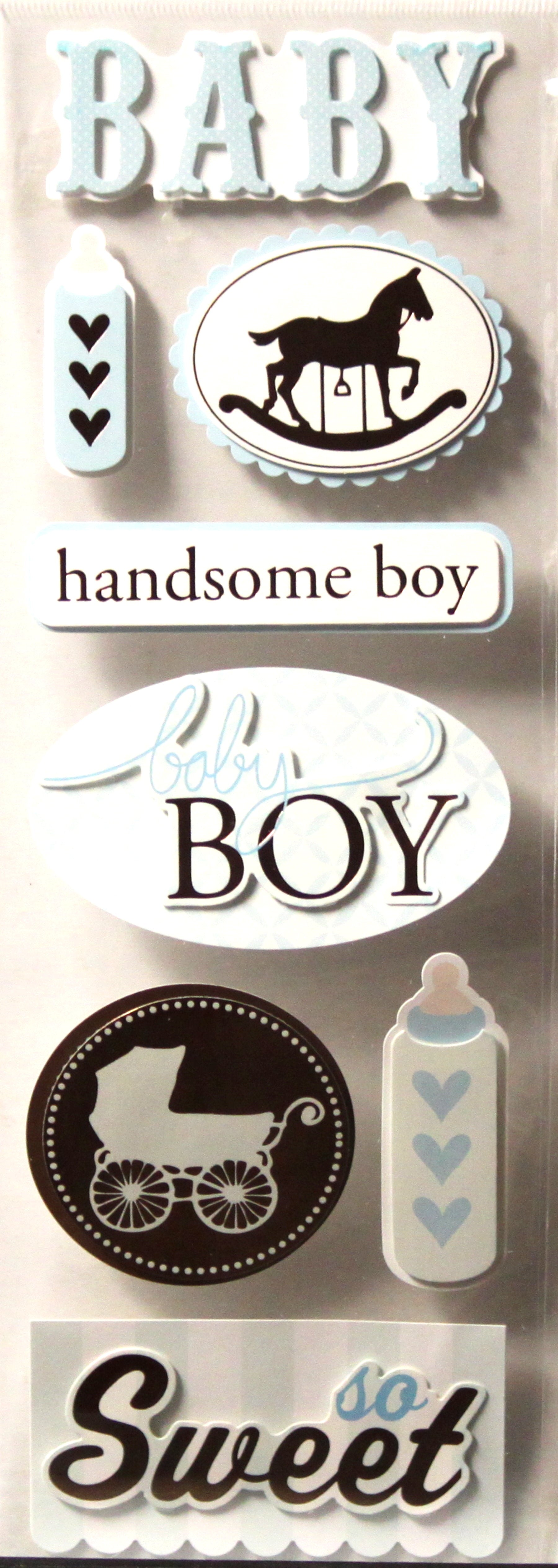 Recollections Large Baby Boy Dimensional Stickers