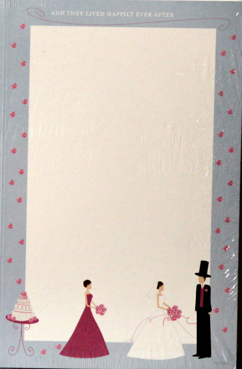 Hallmark Large Photo Frame Wedding 2pc Die-cut