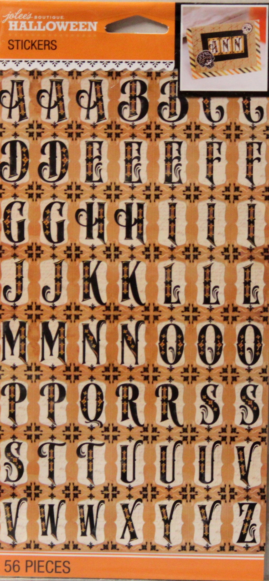Jolee's Boutique Halloween Vintage Mini Alphabet Stickers