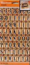 Jolee's Boutique Halloween Vintage Mini Alphabet Stickers
