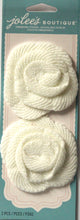 Jolee's Boutique Antique White Spiral Flowers Stickers