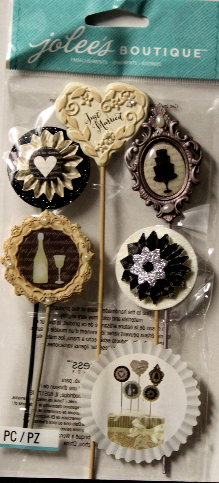 Jolee's Boutique Wedding Silhouette Sticks Dimensional Stickers