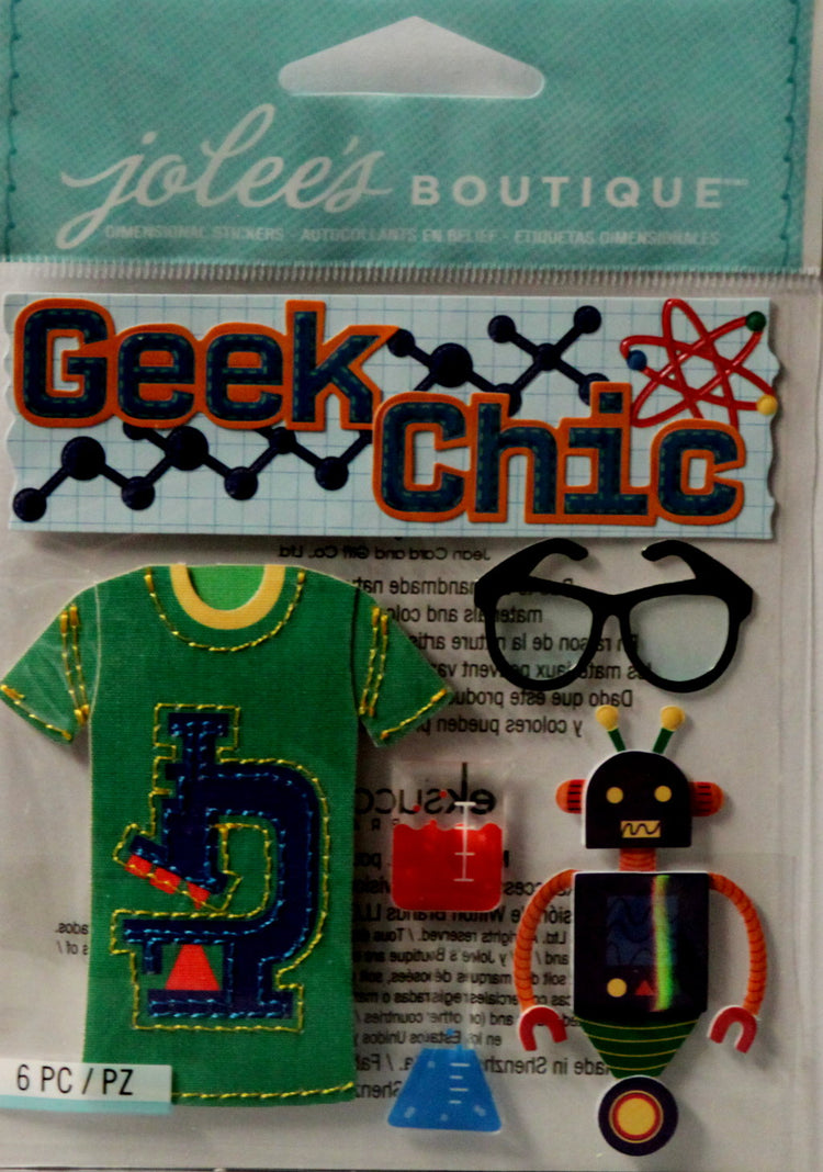 Jolee's Boutique Geek Chic Dimensional Stickers