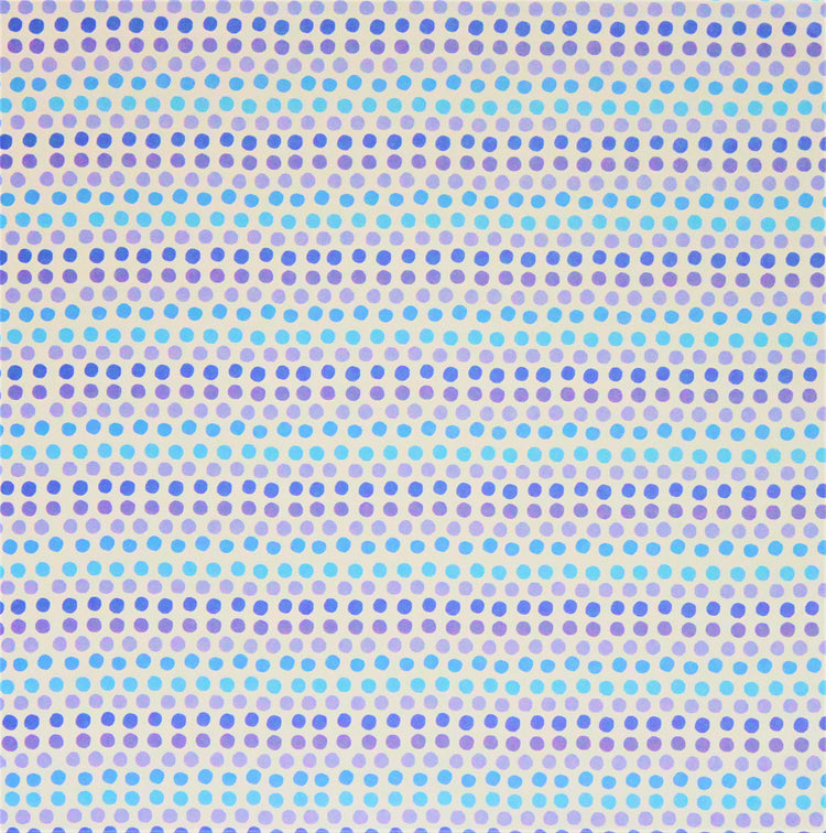 Momenta 12 x 12 Purple & Blue Poki Dots Scrapbook Paper